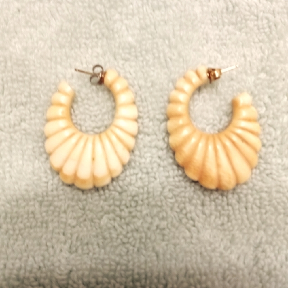 Pre ban bone earrings